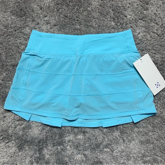 NWT Lululemon Pace Rival Skirt SeaWheeze 2021 *Cyan Blue - Picture 1 of 4